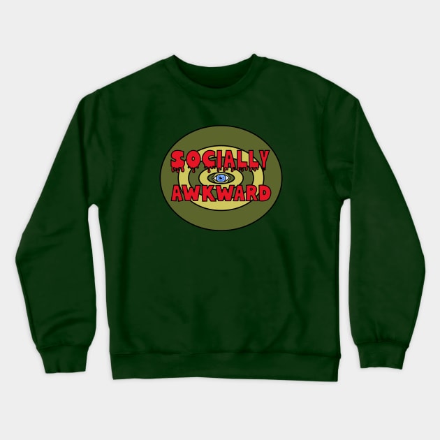 Socially Awkward Crewneck Sweatshirt by Inky Icarus